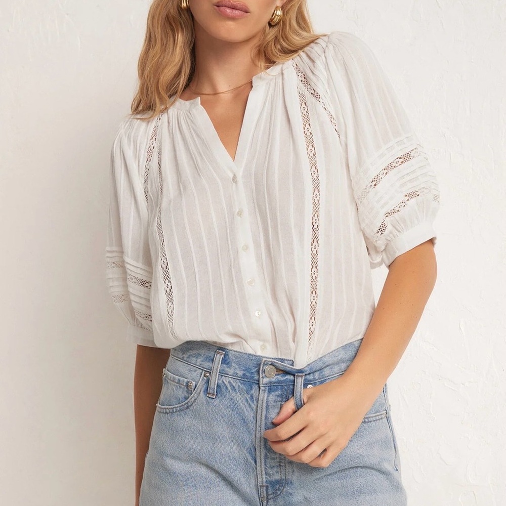 Z supply Elliot lace blouse like new